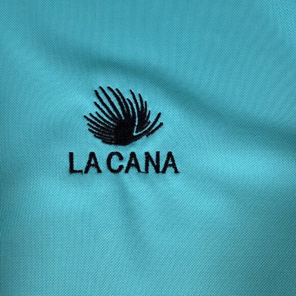 Footjoy Polo Shirt Men Size XXL Blue Short Sleeve Embroidered LACANA Golf FJ GUC - Picture 6 of 13